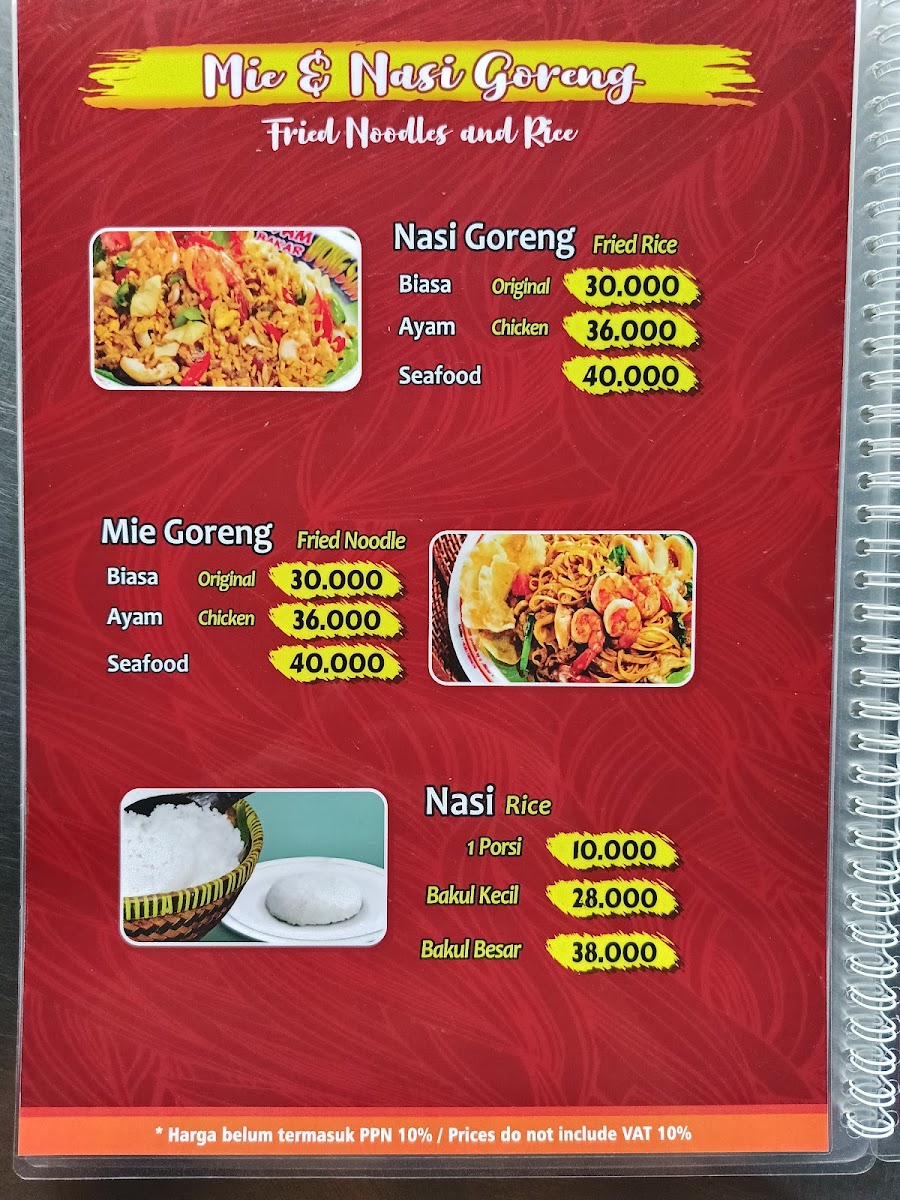 Ayam Bakar Wong Solo Kuta Menu - Image 2